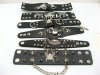 12 Assorted Gothic Punk Skull Spiked Nail Bracelets br-m41