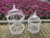 1Set 2in1 White Flying Butterfly Luxury Hanging Bird Cage
