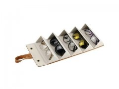 1Pc Brown Hanging Sunglass Eyeglass Organizer Storage Case Box E 1Pc Brown Hanging Sunglass Eyeglass Organizer Storage Case Box E