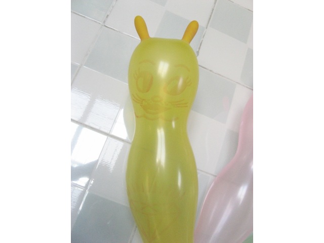 100 Long printed Cat Balloons wholesale Mixed Colour