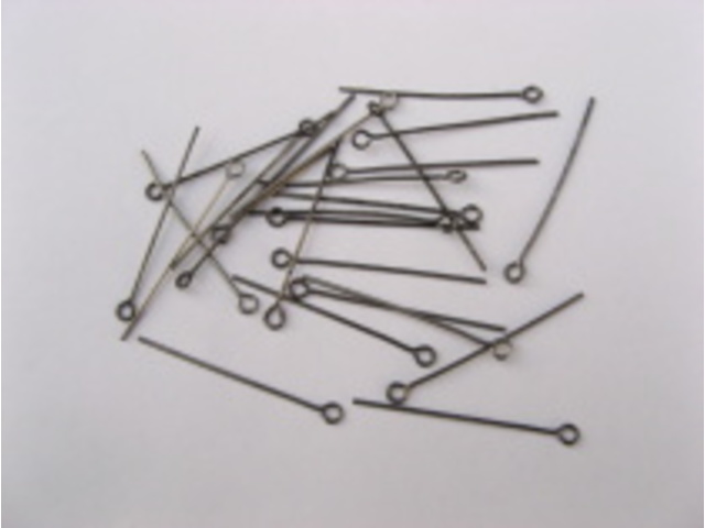 500gram Black Nickel plated 22mm Eye Pins Finding - Click Image to Close