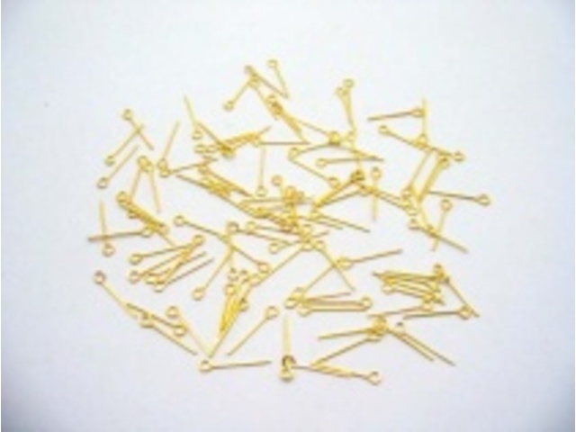 500gram Gold Plated 28mm Eye Pins Jewelry finding - Click Image to Close