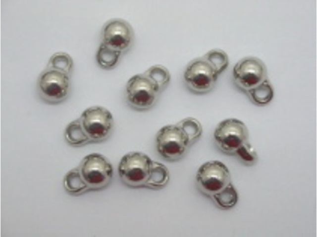 500X Nickel Plated 8mm Ball Pendants Jewelry finding 500X Nickel Plated 8mm Ball Pendants Jewelry finding