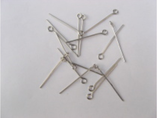 500gram Nickel plated 22mm Eye Pins Finding