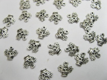 Jewellery finding 250 Metal Flower Basket Pendants - Click Image to Close
