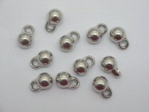 500X Nickel Plated 8mm Ball Pendants Jewelry finding - Click Image to Close