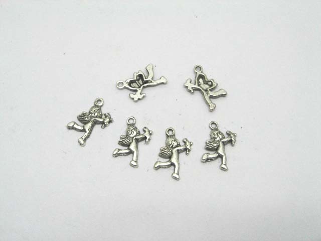 200 Charms Metal Cupid Pendants Jewelry finding
