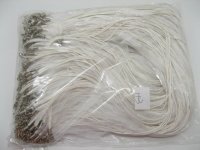 100 White Multi-string Waxen & Ribbon For Necklace