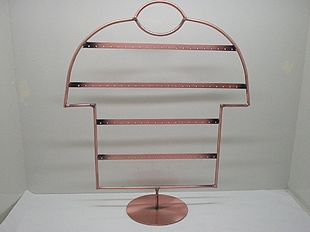 1X Copper Holder 40 Earrings display Stand Rack - Click Image to Close
