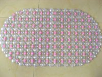 1Pc Clear Bubble Vinyl Bathroom / Floor Mat Rugs