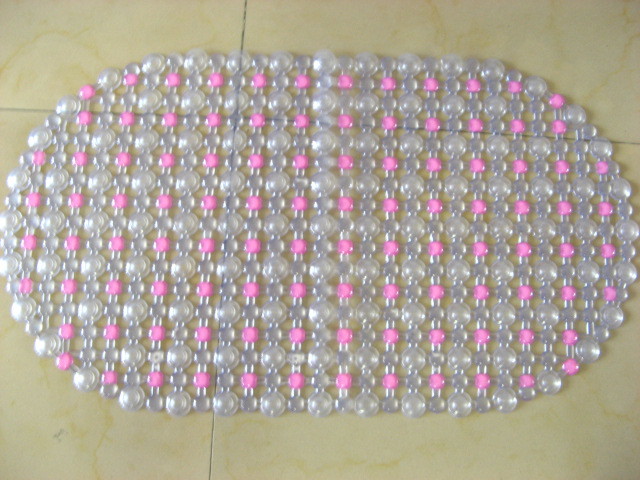 1Pc Clear Bubble Vinyl Bathroom / Floor Mat Rugs