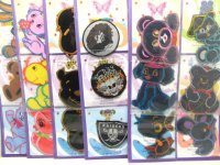 5Sheets x 12Pcs Assorted Fabric Stickers