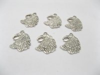 100 Charms Metal Eagle Head Jewellery Pendants