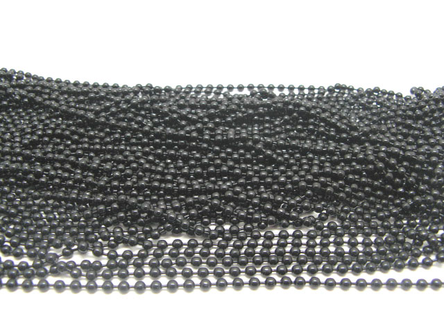 25 Meters Black Iron 4.5mm Ball Beading Chains - Click Image to Close