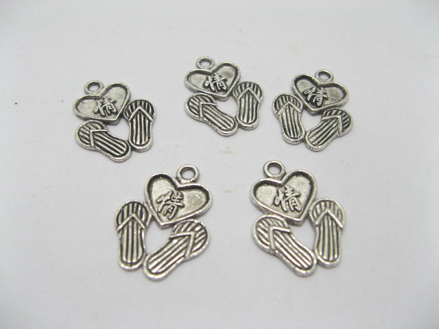 200 Charms Metal Baboosh& Heart Jewellery Pendants 200 Charms Metal Baboosh& Heart Jewellery Pendants