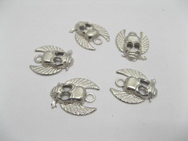 100 30mm Charms Ghost Skull Pendants finding - Click Image to Close