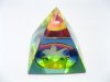 5Pc Rainbow Lead Crystal Pyramidal Etched Angel Figurine 5Pc Rainbow Lead Crystal Pyramidal Etched Angel Figurine