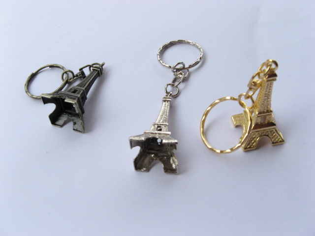 50 Metal France Eiffel Tower Key Ring