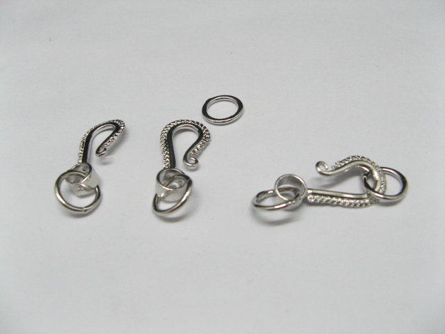 10 Metal Chain Clasps S Hook O Ring Jewelry Finding - Click Image to Close