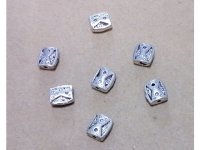 500 Alloy Rectangle Metal Beads 6mm Spacer