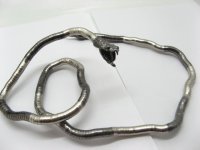 5X Cool Luxury Snake Necklaces /Bangles Silver