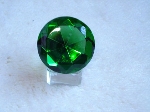 10Pcs New Green Taper Crystal Balls 40mm - Click Image to Close