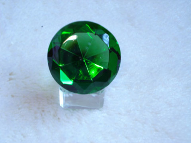 10Pcs New Green Taper Crystal Balls 40mm