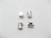 100 silver plated alloy metal Carved "Cola" European Beads 100 silver plated alloy metal Carved "Cola" European Beads