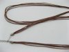 100 Coffee Multi-stranded Waxen Strings For Necklace 100 Coffee Multi-stranded Waxen Strings For Necklace