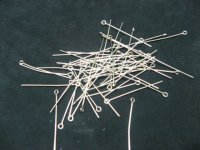 500gram Nickel Plated 30mm Eye Pins Finding