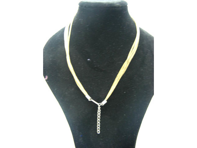 100 Khaki Multi-stranded Waxen Strings For Necklace