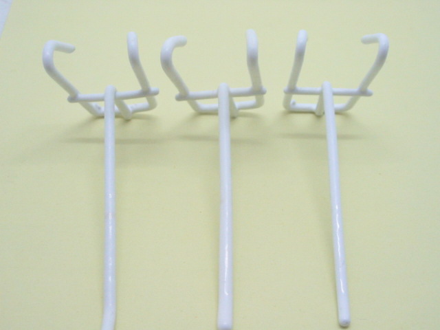 50 Milk White Cargo Net Mesh Hooks 15cm - Click Image to Close