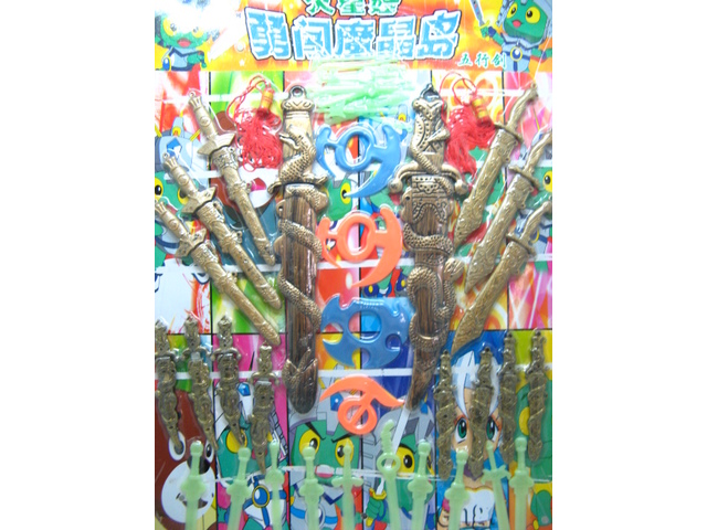 1Set of 30pcs Antique Snake Swords Weapon Set Toy