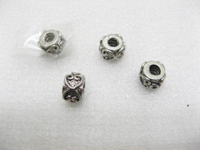 10 Alloy European Carved Metal Thread Beads ac-sp313 10 Alloy European Carved Metal Thread Beads ac-sp313