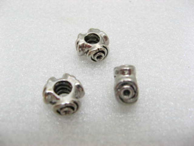 10 Alloy European Carved Metal Thread Beads ac-sp321 10 Alloy European Carved Metal Thread Beads ac-sp321