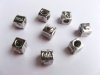 10 Alloy European Cube Thread Beads ac-sp323 10 Alloy European Cube Thread Beads ac-sp323
