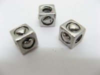10 Alloy European Heart Metal Thread Beads ac-sp358 10 Alloy European Heart Metal Thread Beads ac-sp358