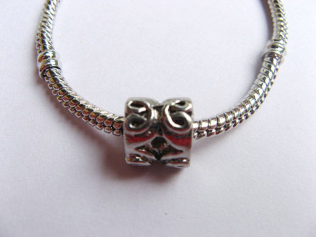 10 Alloy European Barrel Thread Beads ac-sp328 10 Alloy European Barrel Thread Beads ac-sp328