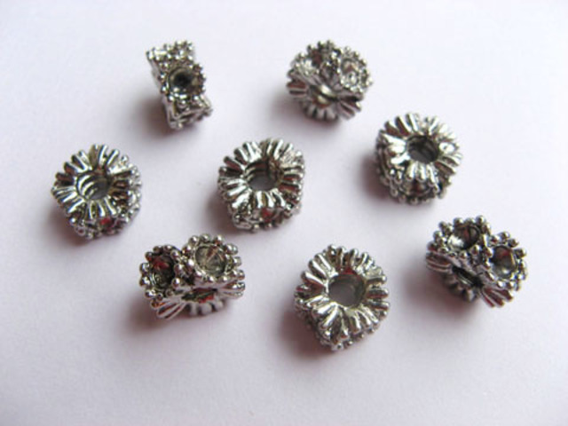 10 Alloy European Thread Beads ac-sp329 10 Alloy European Thread Beads ac-sp329