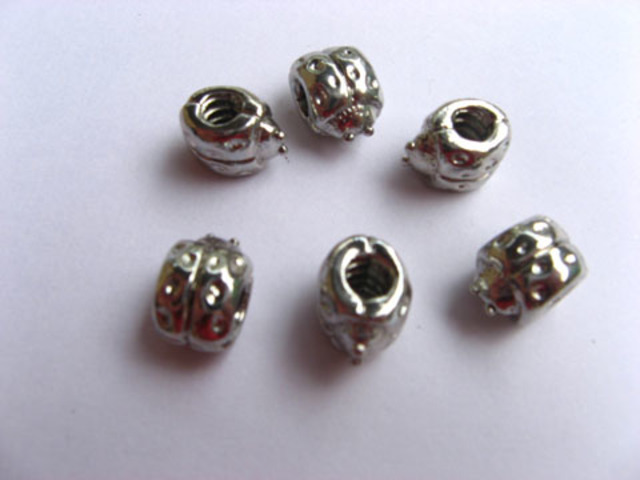 10 Alloy European Insect Thread Beads ac-sp331 10 Alloy European Insect Thread Beads ac-sp331