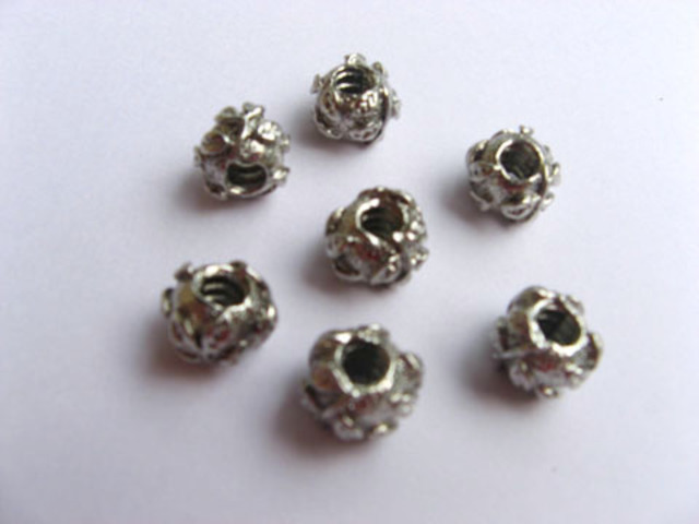 10 Alloy European Barrel Thread Beads ac-sp337 10 Alloy European Barrel Thread Beads ac-sp337