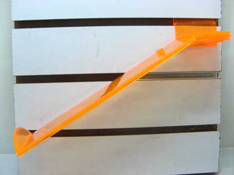 10X Orange Acrylic Slatwall Swivel Shoe Display Holder dis-a3 - Click Image to Close