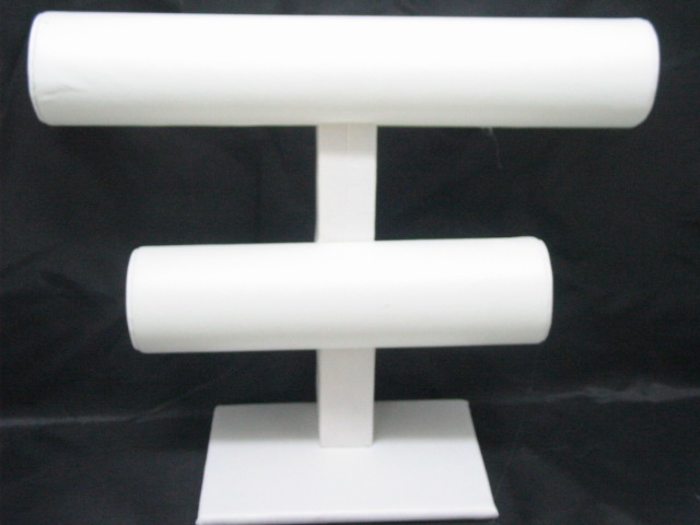(image for) 1Pc New White 2-Layer Bracelet Jewelry Display Stand Rack