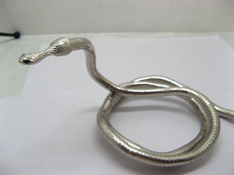 2 Cool Luxury Snake Necklaces /Bangles Silver ne-m27 - Click Image to Close