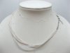 100 Milky White Multi-string Waxen & Ribbon For Necklace 100 Milky White Multi-string Waxen & Ribbon For Necklace