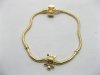 4Pcs 18K Gold European Bracelets Charms Bead Length 18cm Wholes 4Pcs 18K Gold European Bracelets Charms Bead Length 18cm Wholes