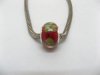 100 Red Murano Round Glass European Beads be-g380 100 Red Murano Round Glass European Beads be-g380