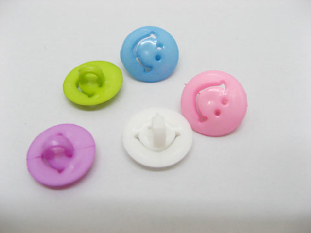 1950pcs craft button Mixed Colour - Click Image to Close