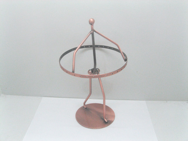 1X Unique Copper Hula Hoop Earring Display Stand for 15pairs - Click Image to Close