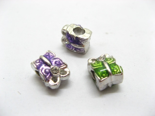 50 Alloy European Butterfly Beads ac-sp454 - Click Image to Close